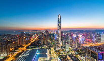shenzhen city at night