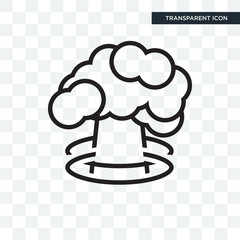 Explosion vector icon isolated on transparent background, Explosion logo design