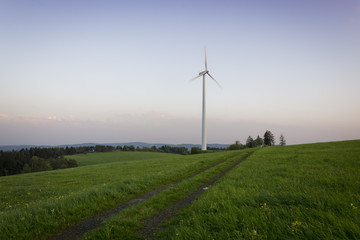 Windkraftwerk bei Friedrichsbrück