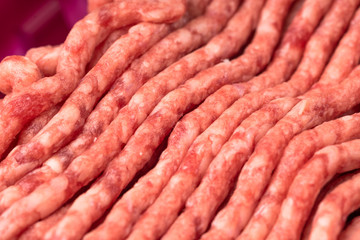 Close up of Lean ground beef