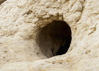 Welsh Landing Place and Caves, Punta Cuevas, Puerto Madryn, The Welsh Settlement, Chubut Province,...