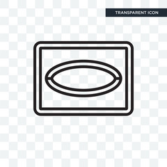 Vignette vector icon isolated on transparent background, Vignette logo design