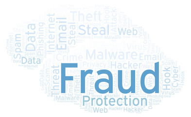 Fraud word cloud.