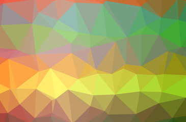 Fototapeta premium Illustration of green polygonal nice multicolor background.