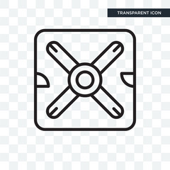 propeller vector icon isolated on transparent background, propeller logo design