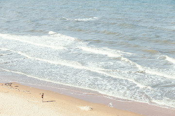 view of the sea, coastline, summer landscape