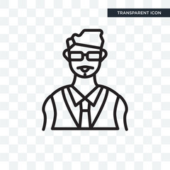 Bodyguard vector icon isolated on transparent background, Bodyguard logo design