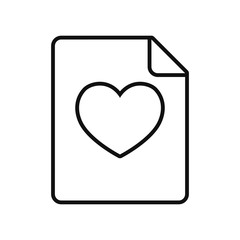 paper sheet love heart romantic