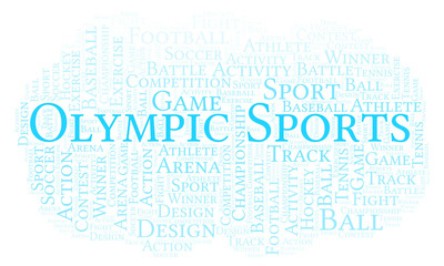 Olympic Sports word cloud.