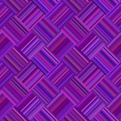 Purple abstract diagonal striped square tile mosaic pattern background - vector wall design