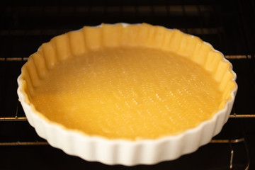 Pastry on the oven