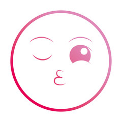 winking kiss smiley emoticon face