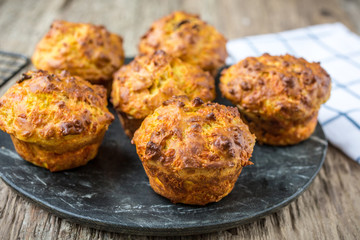 Savoury Cheese and Sun Dried Tomato Muffins