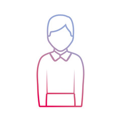 male character portrait contour