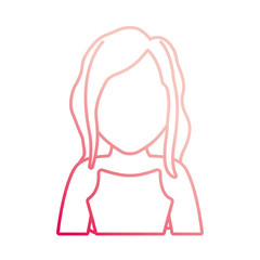 portrait woman character contour