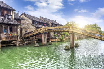 Fototapeta na wymiar Wuzhen, Jiangnan Water Town, China