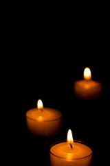 Three Candles in the Dark