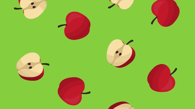 Fruits pattern background HD animation