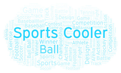 Sports Cooler word cloud.