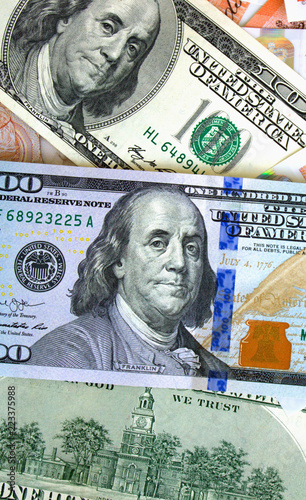 Background From Us Dollars And British Pounds Stock Photo Background From Us Dollars And British Pounds