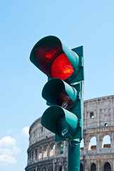 red traffic light