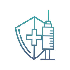 medical shield protection and syringe care