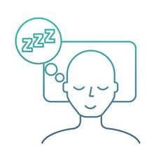 man sleeping on the bed