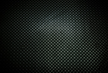 Black metal background, metal floor plate texture