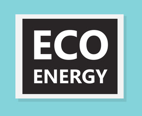 eco energy concept- vector illustration