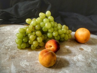Grape on the table 