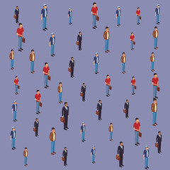 People pattern background