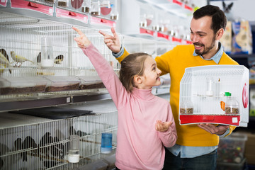 Couple buying milk in supermarket