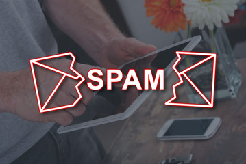 Concept of spam - obrazy, fototapety, plakaty