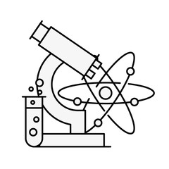chemistry laboratory microscope molecule atom test tube