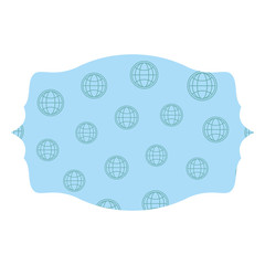 Global sphere label frame