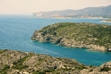 Fototapeta na wymiar Mediterranean sea coast / Cap de Creus national park / Costa Brava, Spain