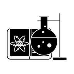 biology chemistry test tube book atom