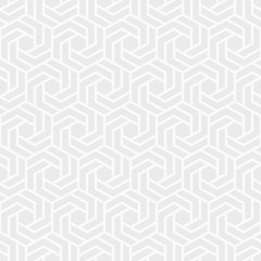 Vector seamless pattern. Repeating geometric tiles of hexagons.