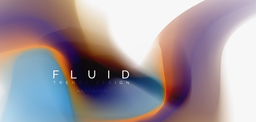 Mixing liquid color flow abstract background. Trendy abstract layout template for business or technology presentation, internet poster or web brochure cover, wallpaper