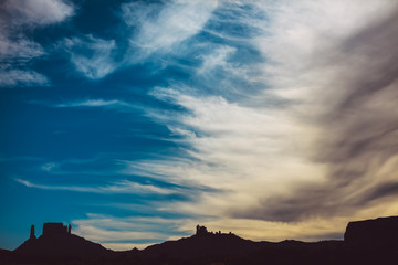 Dynamic Sky Forming Over The Iconic Landscape Of Moab Utah