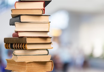 Colorful books collection