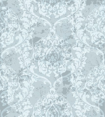Damask ornament pattern Vector. Royal decor. Imperial background. trendy color textures