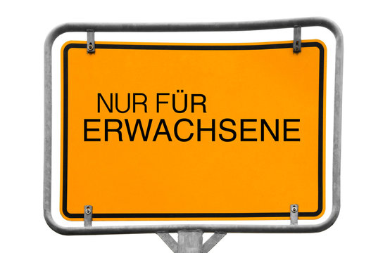 Nur f&uuml;r Erwachsene Wegweiser