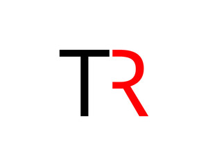 TR initial company linked letter logo