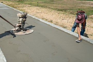 Cement Trucks working