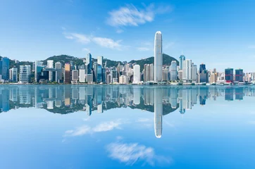 Poster de jardin Skyline hong kong city skyline