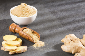 Ginger root and ginger powder - Zingiber officinale