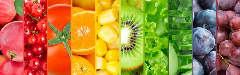 Collection of fruits and vegetables
