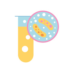laboratory test tube bacteria virus science biology