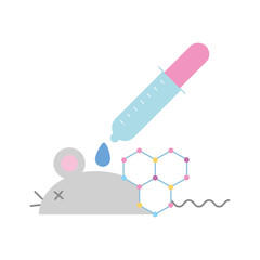 biology laboratory mouse dropper pouring liquid